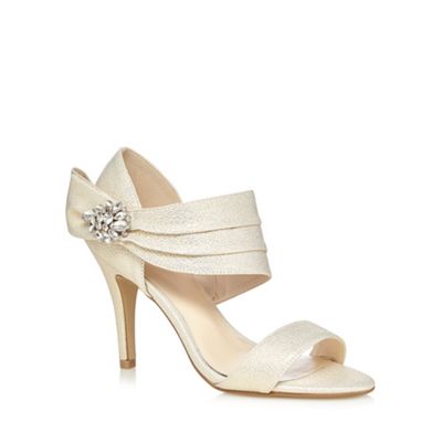 No. 1 Jenny Packham Ivory diamante sash high sandals